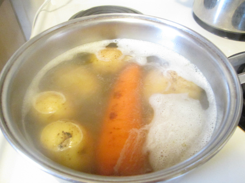 Boiling the Carrots and Potatoes