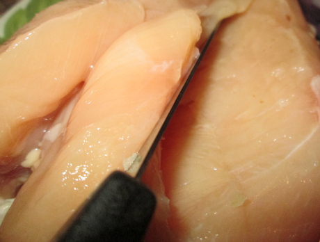 Slicing Chicken Breast  