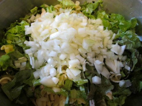 Adding Chopped Onions