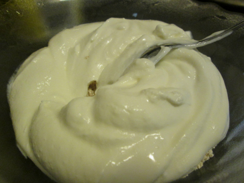 Adding the Sour Cream