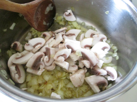 And Adding the Sliced Mushrooms