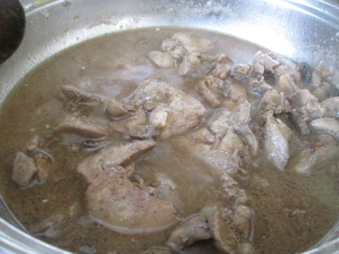 Chicken LIvers in Broth