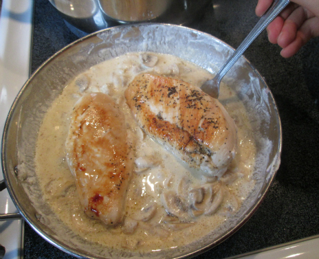 Chicken Breasts Sour Cream and Mushrooms  