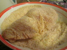 Chicken in breadcrumbs