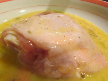 Chicken Thighs In Egg Yolk 