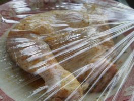 marinade chicken under wraps