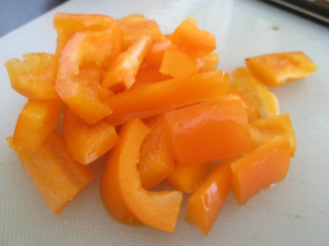 Chopped Orange Peppers