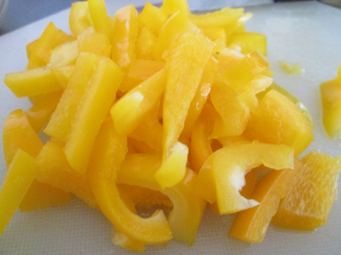 Chopped Yellow Peppers
