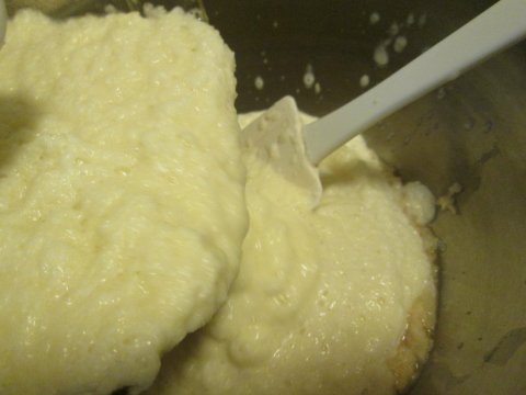 Emptying Potato Pulp Into A Bowl