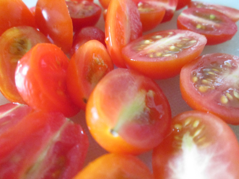 Halved Cheery Tomatoes