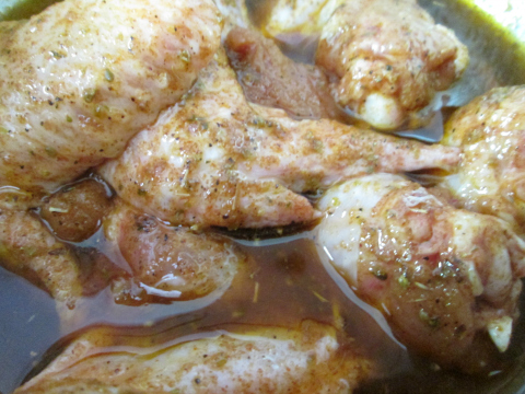 Marinating the Chicken Wings