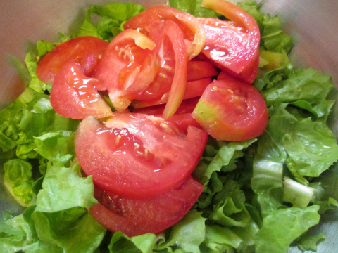 Organic Salad for Chicken and Mushrooms Recipe