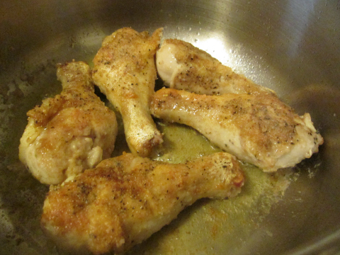 Sauteing Chicken Legs