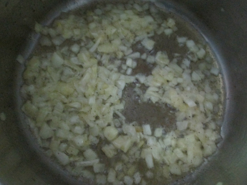 Sauteing Chopped Onions
