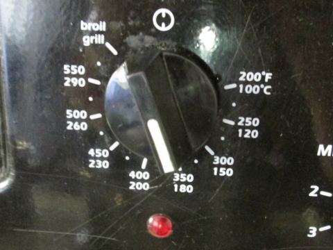 Setting The Temperature for 350°F