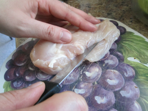 Slicing Chicken Breast