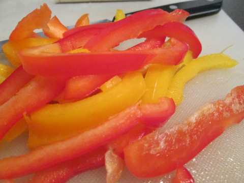 Thinly Sliced Peppers