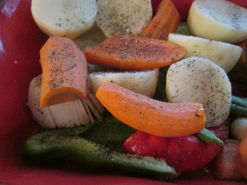 Veggies for Squash Soup Recipe