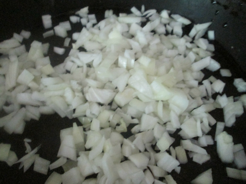 Sauteing Diced Onions
