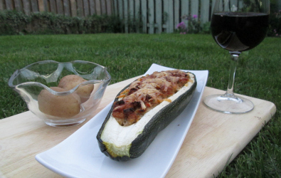 stuffed zucchini dinner