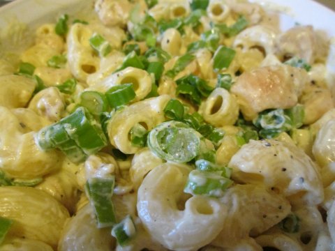 Adding Chicken and Greens to Pasta!