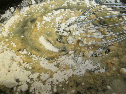 Adding Flour to Melting Butter