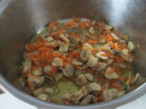 Adding Grated Carrots