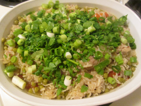Adding Parsley and Green Onions Before Baking