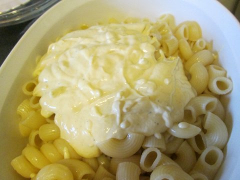 Adding Sauce to Pasta