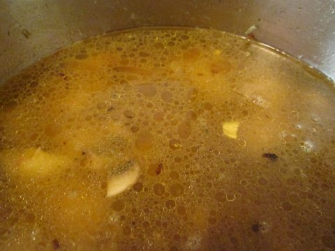 Adding The Remaining Chicken Broth