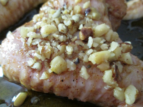 Adding the Chopped Nuts