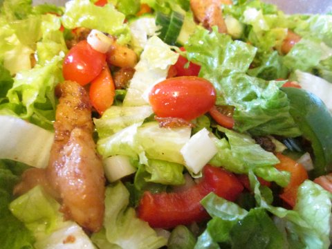 Monia's Chicken and Peppers Salad!