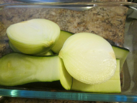 Cut Veggies for Squash Soup