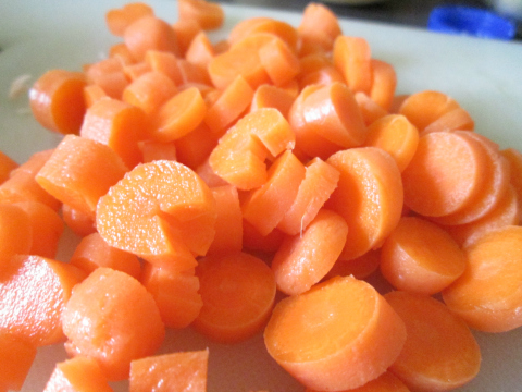Delicately Sliced Carrots