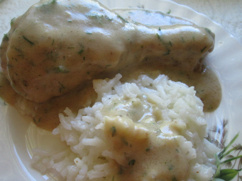 Dill Sauce Recipe For Chicken Legs and Rice