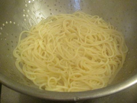 Draining Pasta