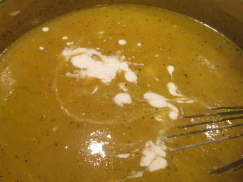 Final Mix for Squash Soup Recipe