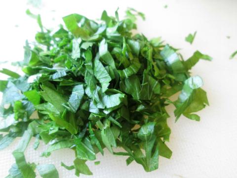 Freshly Chopped Organic Parsley