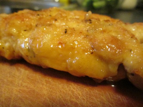 Glazing Lemon Chicken Breasts With Honey