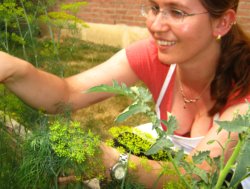 Monia in her garden!