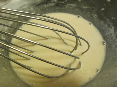 Mixing Flour and Water for Chicken Stew