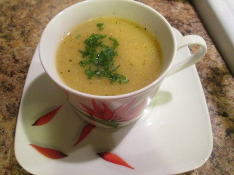 Monia's Squash Soup Recipe with Chicken Broth