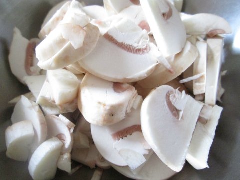 Mushrooms for Chicken Salad Sandwich
