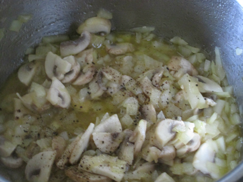 Nicely Sauteing Onions and Mushrooms