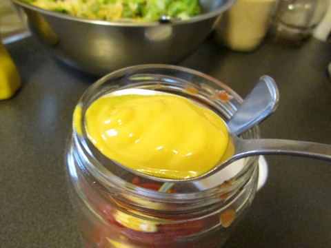 One of Two Teaspoons of Mustard