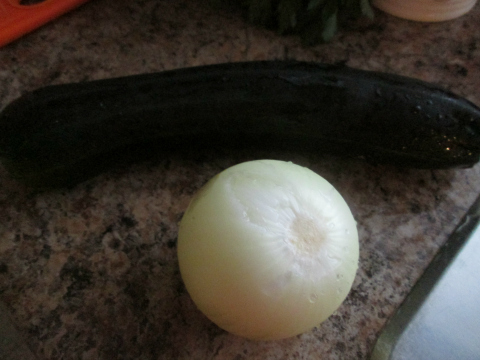 Onion and Zucchini for Squash Soup Recipe