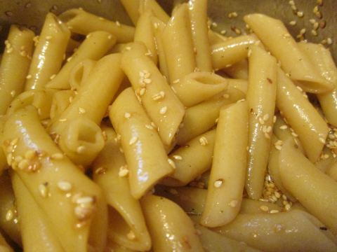Pasta and Sesame Seeds for Salad