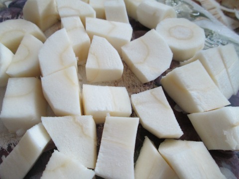 Prepped Parsnips