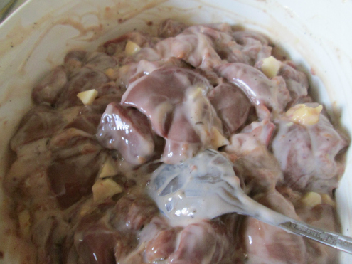 Prepping Chicken Livers