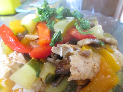 Roasted Chicken Recipe with Brown Rice